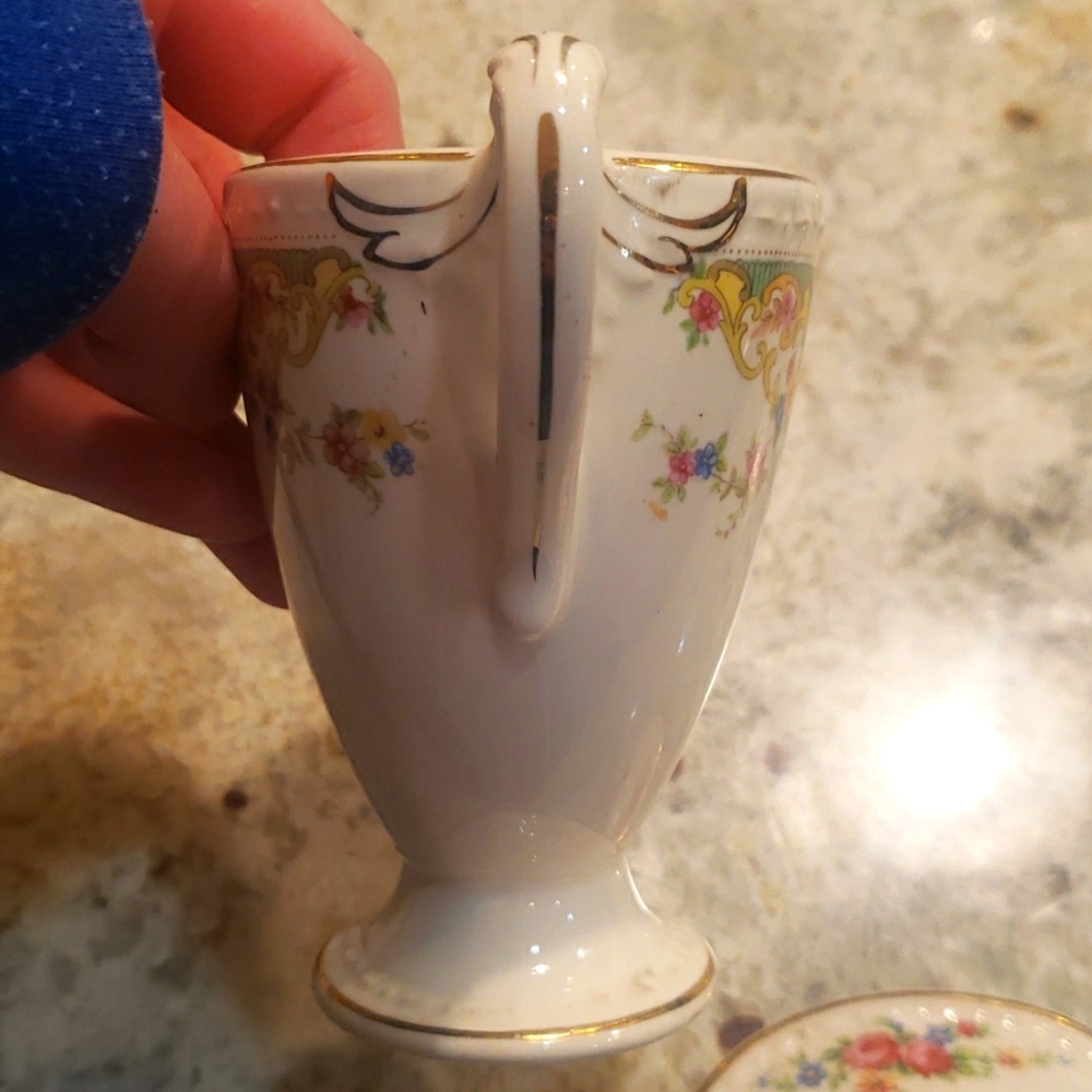 Floral Sugar Bowl With Lid - Picture 9 of 12